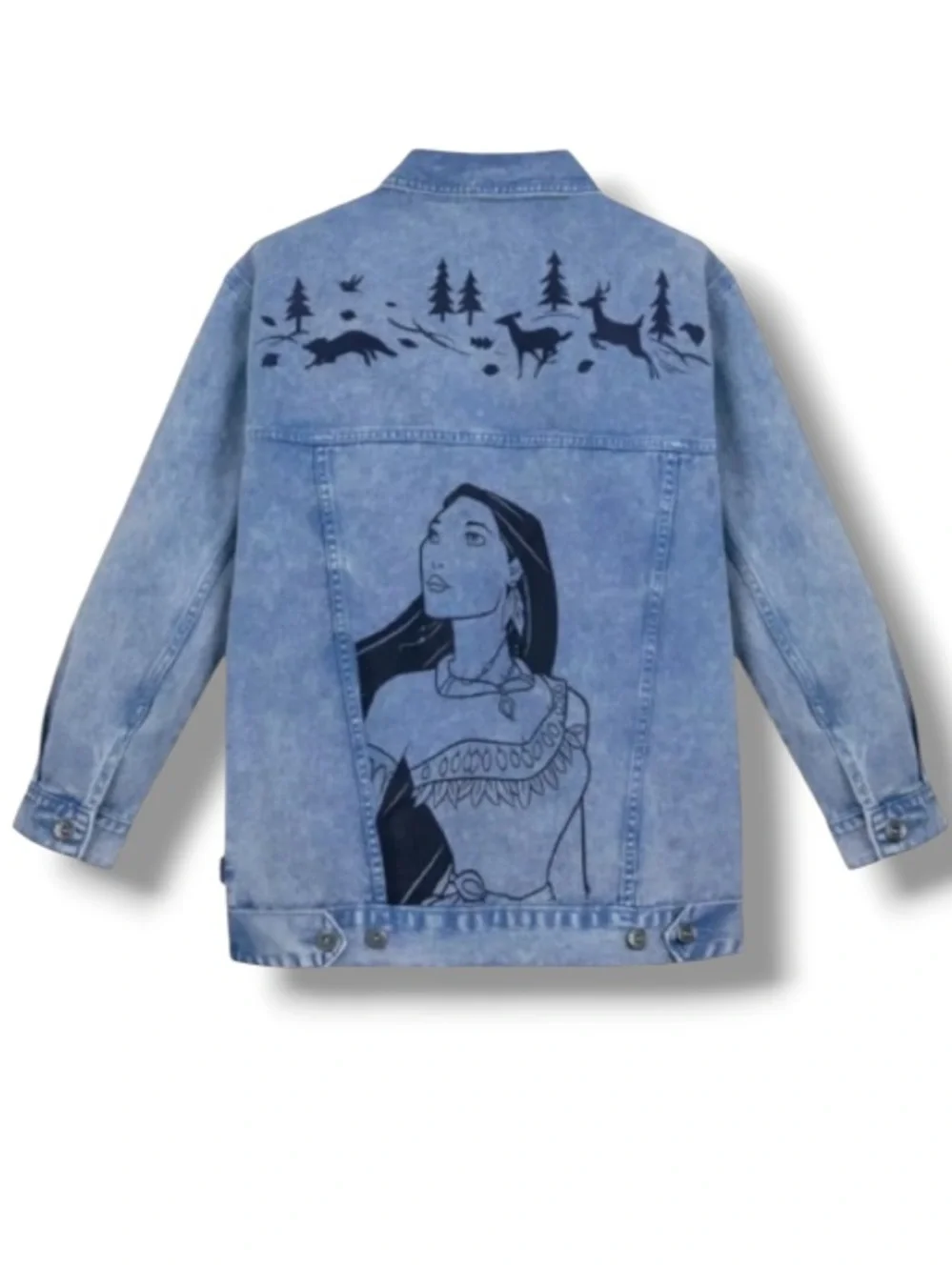 Disney Women’s Pocahontas Denim Jacket by Spirit Jersey